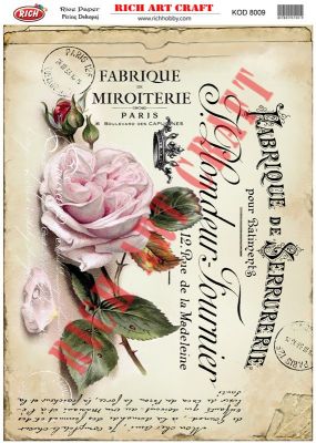 8009 PİRİNÇ DEKUPAJ KAĞIDI (Rice Paper) - 1