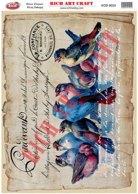 8024 PİRİNÇ DEKUPAJ KAĞIDI (Rice Paper) - 1