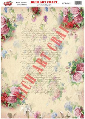 8031 PİRİNÇ DEKUPAJ KAĞIDI (Rice Paper) - 1