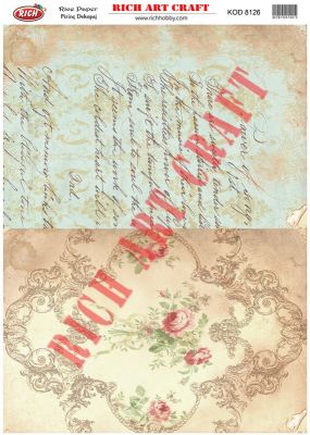 8126 PİRİNÇ DEKUPAJ KAĞIDI (Rice Paper) - 1