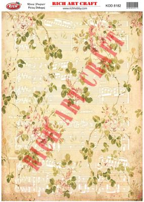 8182 PİRİNÇ DEKUPAJ KAĞIDI (Rice Paper) - 1
