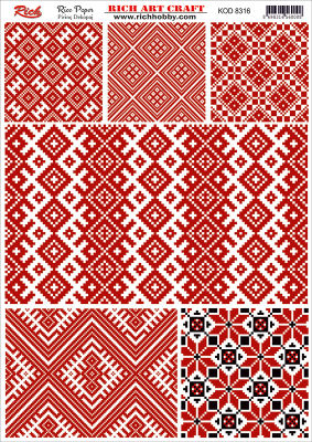 8316 PİRİNÇ DEKUPAJ KAĞIDI (Rice Paper) - 1