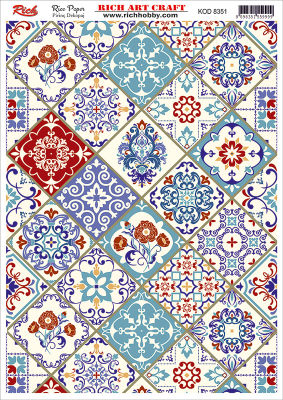 8351 PİRİNÇ DEKUPAJ KAĞIDI (Rice Paper) - 1