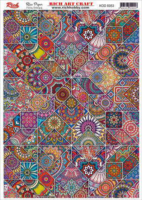 8353 PİRİNÇ DEKUPAJ KAĞIDI (Rice Paper) - 1