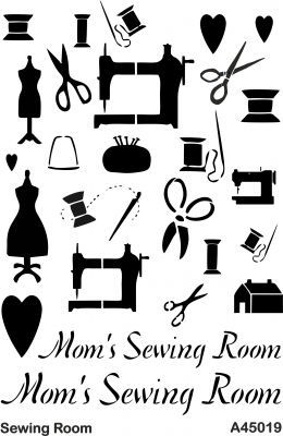 A45019 Background (Arka Plan) Stencil 20x30 cm. - 1