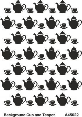 A45022 Background (Arka Plan) Stencil 20x30 cm. - 1