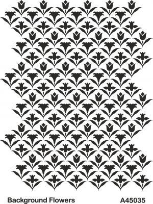 A45035 Background (Arka Plan) Stencil 20x30 cm. - 1