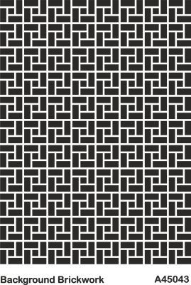 A45043 Background (Arka Plan) Stencil 20x30 cm. - 1