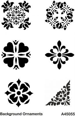 A45055 Background (Arka Plan) Stencil 20x30 cm. - 1