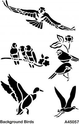 A45057 Background (Arka Plan) Stencil 20x30 cm. - 1