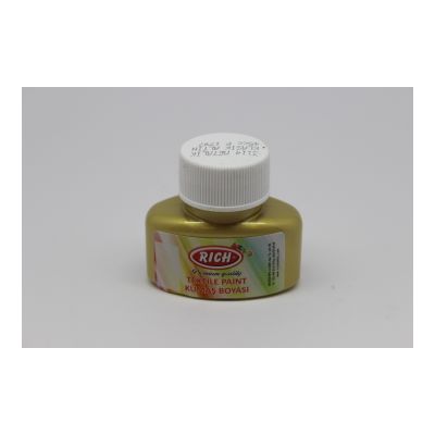 Rich 3114 Klasik Altın Metalik Kumaş Boyası 45 cc - 1