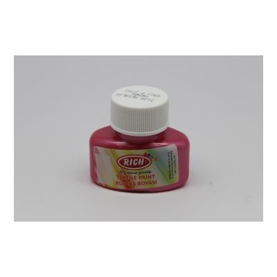 Rich 3128 Pembe Metalik Kumaş Boyası 45 cc - 1