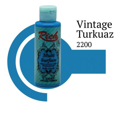 Rich Multi Surface 120 cc 2200 Vintage Turkuaz - 1