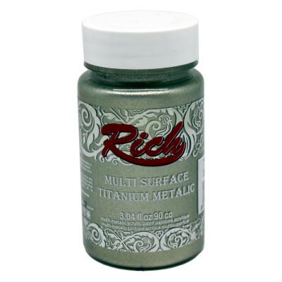 Rich Multi Surface Titanyum Metalik 2504 ANTİK GÜMÜŞ 90 cc - 1