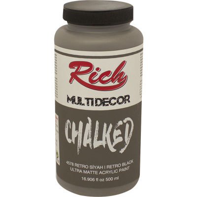 Rich MULTIDECOR CHALKED 500 ml. 4578 RETRO SİYAH - 1