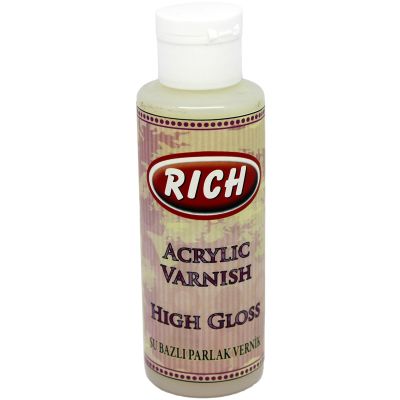 Rich Su Bazlı PARLAK Vernik Hıgh Gloss 120 cc - 1