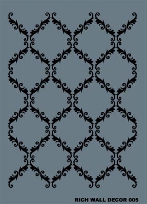 Rich WALL DECOR Stencıl 005 50x70 cm - 1