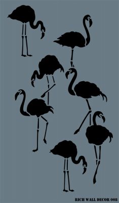 Rich WALL DECOR Stencıl 008 50x85 cm - 1