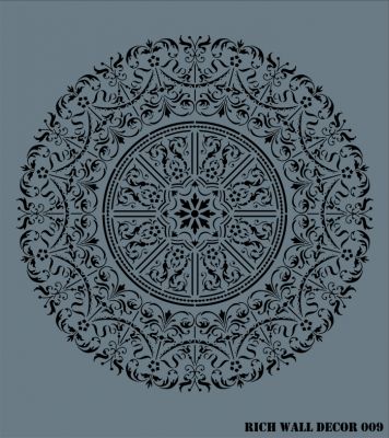 Rich WALL DECOR Stencıl 009 50x50 cm - 1
