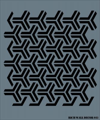 Rich WALL DECOR Stencıl 013 50x50 cm - 1