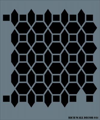 Rich WALL DECOR Stencıl 014 50x50 cm - 1