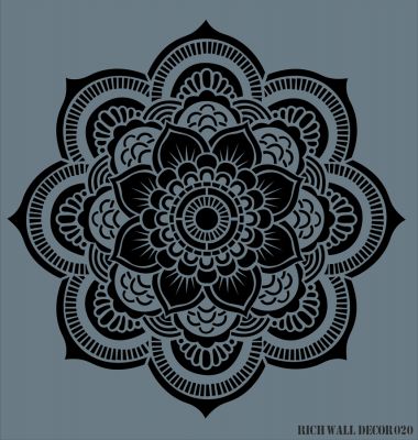 Rich WALL DECOR Stencıl 020 50x53 cm - 1