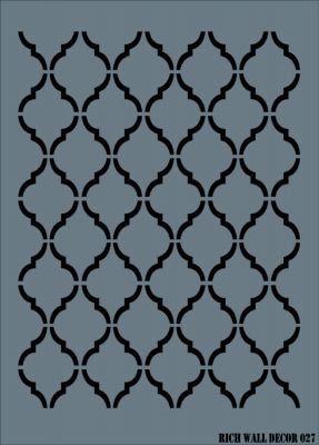 Rich WALL DECOR Stencıl 027 50x70 cm - 1