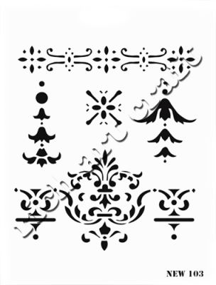 Rich XL Stencil New103 24X33 - 1
