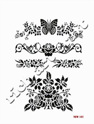 Rich XL Stencil New107 24X33 - 1