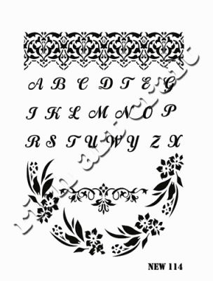 Rich XL Stencil New114 24X33 - 1