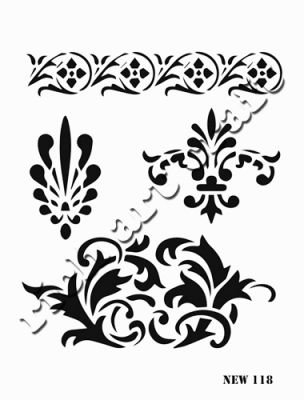 Rich XL Stencil New118 24X33 - 1