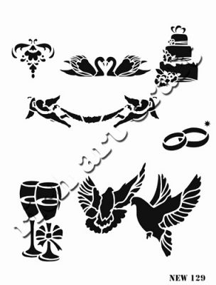 Rich XL Stencil New129 24X33 - 1