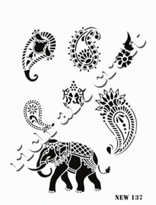Rich XL Stencil New137 24X33 - 1