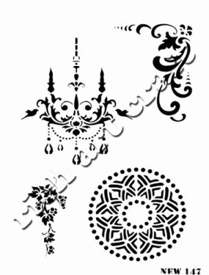 Rich XL Stencil New147 24X33 - 1