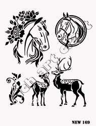 Rich XL Stencil New169 24X33 - 3