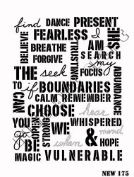 Rich XL Stencil New175 24X33 - 3
