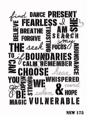 Rich XL Stencil New175 24X33 - 1