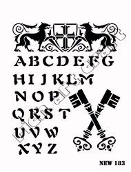 Rich XL Stencil New183 24X33 - 3