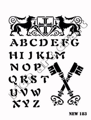 Rich XL Stencil New183 24X33 - 1