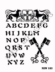 Rich XL Stencil New183 24X33 - 2