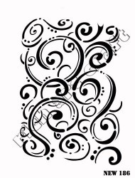 Rich XL Stencil New186 24X33 - 2