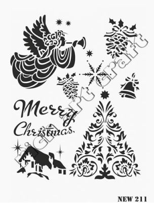 Rich XL Stencil New211 24X33 - 1