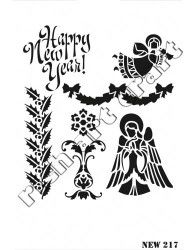 Rich XL Stencil New217 24X33 - 3