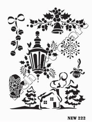 Rich XL Stencil New222 24X33 - 3