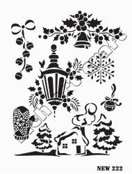 Rich XL Stencil New222 24X33 - 3