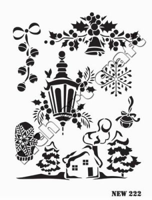 Rich XL Stencil New222 24X33 - 1