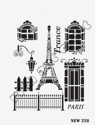 Rich XL Stencil New228 24X33 - 2