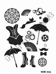 Rich XL Stencil New234 24X33 - 2