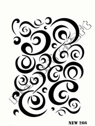 Rich XL Stencil New266 24X33 - 3