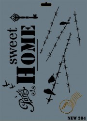 Rich XL Stencil New284 24X33 - 2